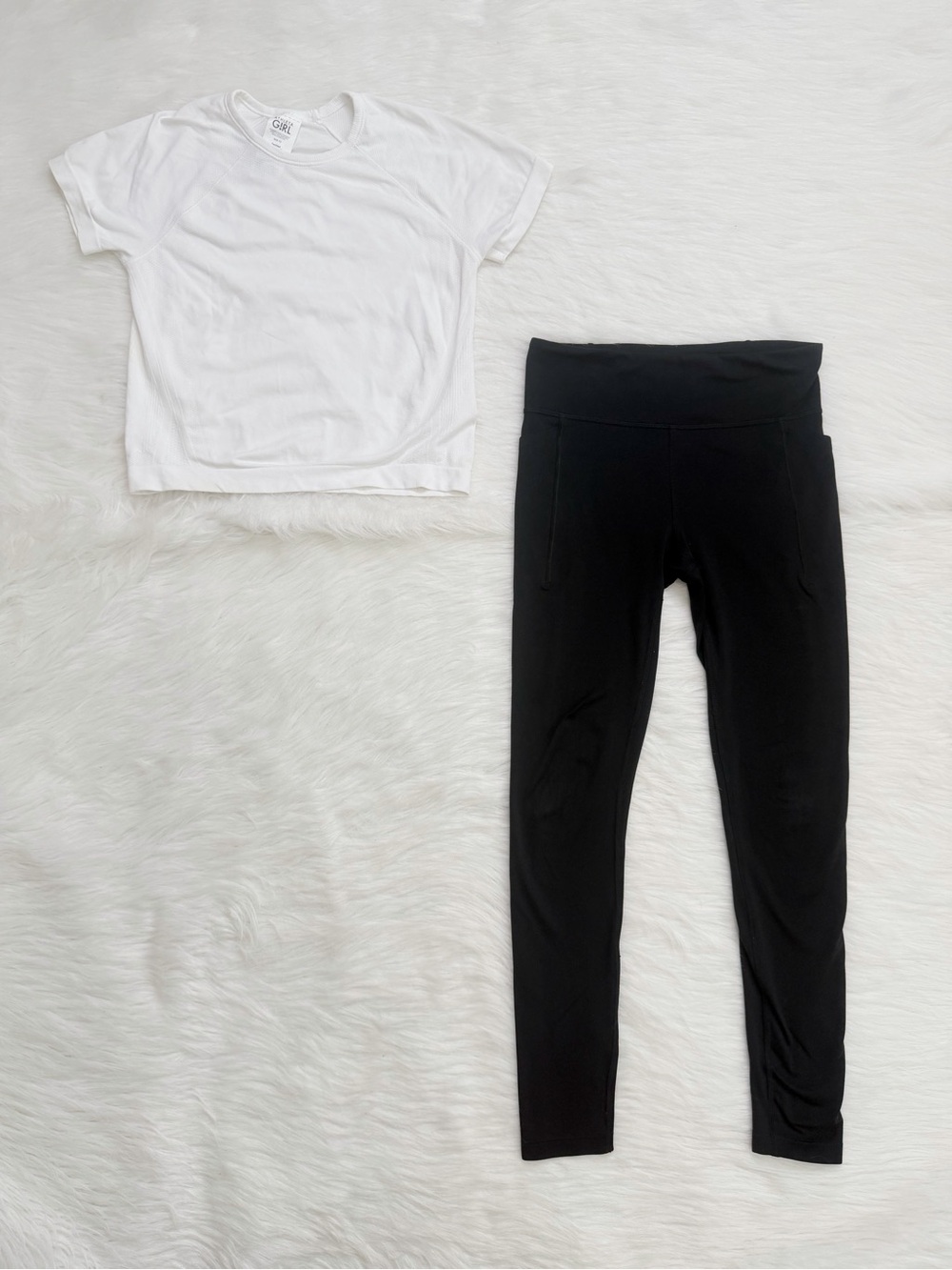Athleta Girl Size 8-10 BUNDLE (2) Athletic Top and Leggings